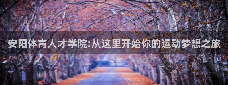 千亿国际官方正版app娱乐平台:安阳体育人才学院:从这里开始